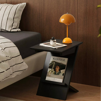 Simple Modern Display Side Table  Storage Magazine Rack Coffee Table