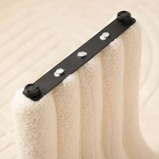 Boucle Arch-shaped Stool Dresser Chair Ottoman stool-006175