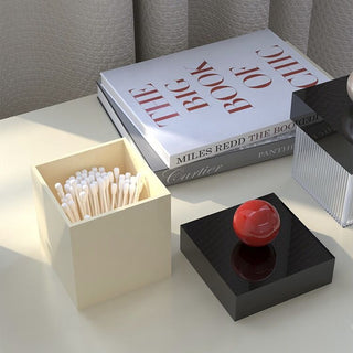 Pearl Lidded Cosmetic Cube Case  Small Item Storage