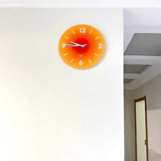Gradient Wall Clock with Stand and Lettering