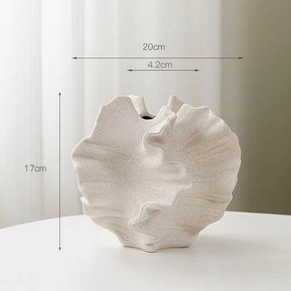 Irregular Wave Ceramic Flower Vase  Vase Object