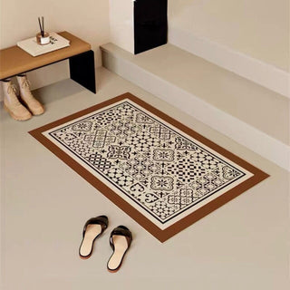 Tile pattern Water-repellent entrance mat 50 x 80 cm wipeable mat
