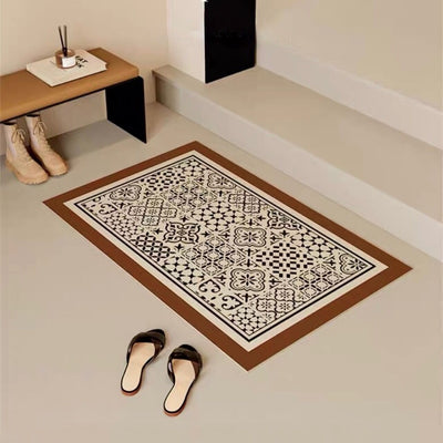 Tile pattern Water-repellent entrance mat 50 x 80 cm wipeable mat