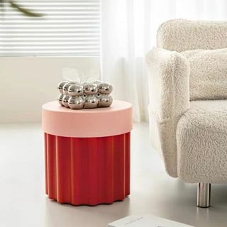 Storage-equipped Compact Colorful Side Table Stool     Entrance Hall