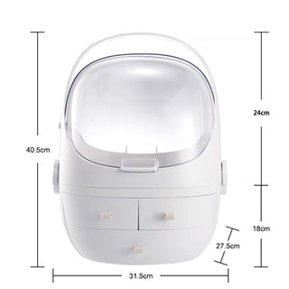 Portable Large Capacity Cosmetic Box  Makeup Storage