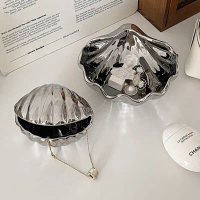 Shell motif accessory tray  trinket box