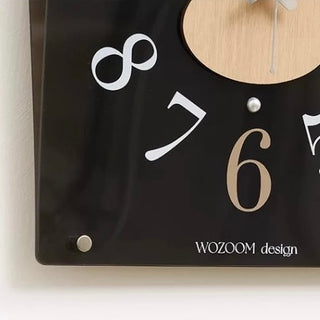 Square Acrylic Wood Art Clock  Wall Clock