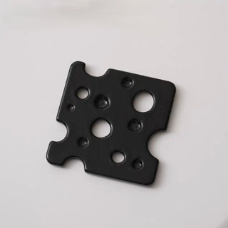 Cheese motif ceramic square coaster