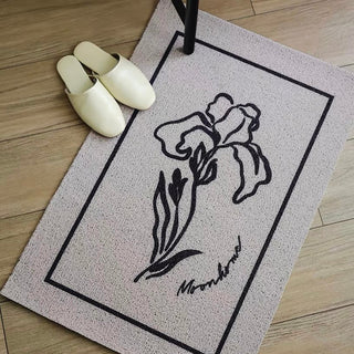 Flower Art Entrance Mat 60x90 Mud Removal Mat