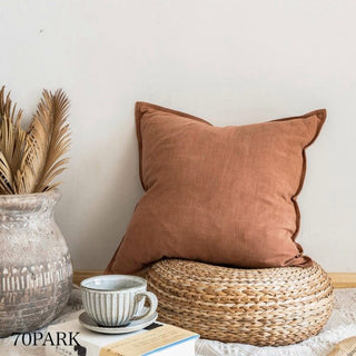 Linen Plain Simple Cushion Cover