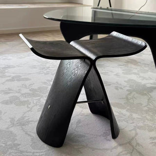 Black Butterfly Stool Side Table Chair