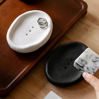 Plump Ceramic Soap Dish  Soap holder tray