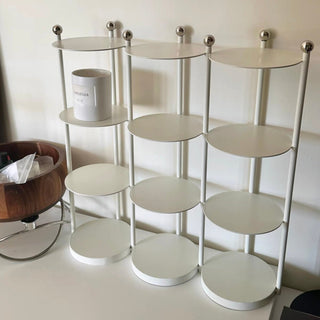 Iron Frame Tier Storage Display Rack  with Cup Holder