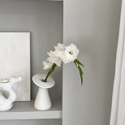 Mushroom Ceramic Flower Vase  Single Flower Vase