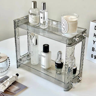 Lightweight Clear Tier Cosmetic Storage Rack