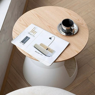 PetHouse Wood Top Round Side Table  Sofa Table Cat House Multifunctional