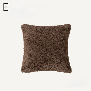 Rich Faux Fur Grid Cushion Cover  45 x 45 cm
