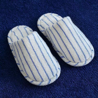 Color Stripe Pile Room Shoes  Indoor Slippers