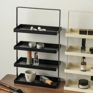 Iron Rectangular Four-Tier Trayin  Storage Rack
