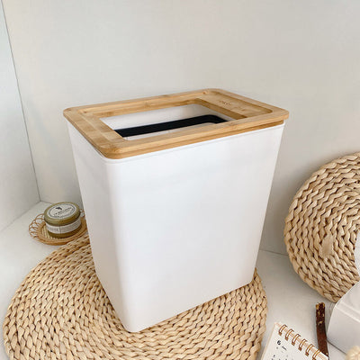 Wood x White Slim Dustbin  2 Types