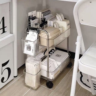 Acrylic Rack Wagon with Basket  2 Types