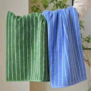 Simple Pin Stripe Color Face Towel     100% Cotton  Combed Cotton  Absorbent