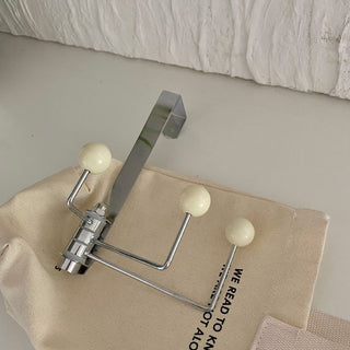 Ball-shaped movable triple door hookin  hanger hook