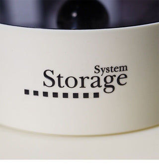 Two-tone lettering lidded storage box piece set