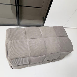 Bench-style woven stoolin  ottoman 38cm high