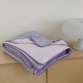 Piping Cooling Summer Blanket Colorful Blanket   Single Item 2 Sizes Cool