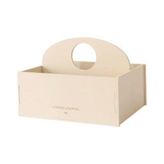 Wooden Storage Box with Handle   Cosmetics