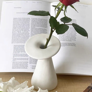 Mushroom Ceramic Flower Vase  Single Flower Vase