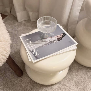 Chubby Round Tier Side Table Stool