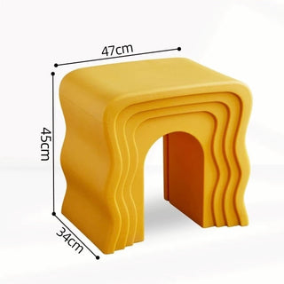 Unique Wave Arch Side Table  Stool