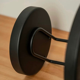 Iron Leather Round Two-Tier Tray Storage Rack