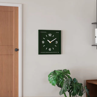 Square Frame Dark Color Clock  Wall Clock