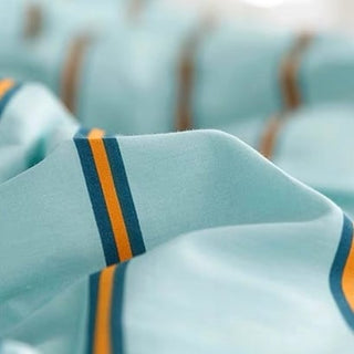 Blue Pin Stripe Duvet Cover Set