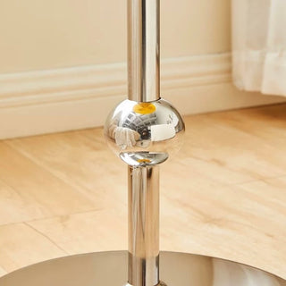 Silver Leg Round Compact Mini Side Table