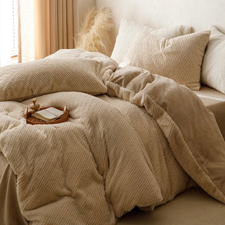 Milk Velvet Warm and Fluffy Duvet Cover Set  Bed Cover Bedding Cover