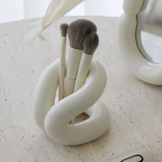 Chubby Ceramic Brush Stand  Multi-purpose stand pen holder