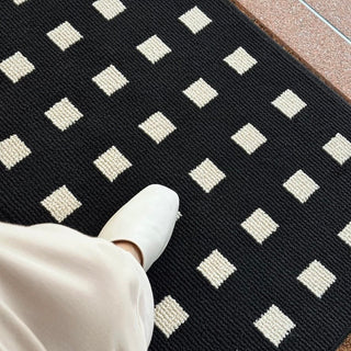 Square Pattern Door Mat   in  and 2 Sizes: 50x80cm and 60x90cm