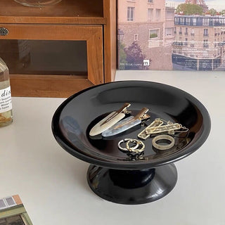 Footed Storage Plate Tray  Small Item Container
