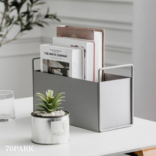 Storage Box with Handle Magazine Rack