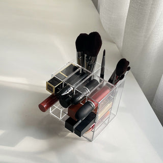 Clear Acrylic Lip Brush Stand Cosmetic Storage