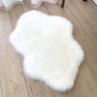 Cloud-type Faux Fur Door Mat 60x90 White Rug