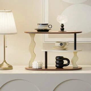 Wave Design Three-Tier Storage Display Rack