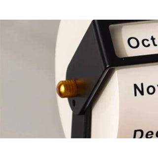 Wood Natural Rotating Perpetual Calendar Desktop Wooden Desk Calendar