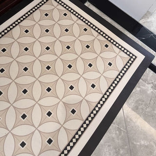 Monotone Geometric Pattern Water-Repellent Entrance Mat 4 Types 50 x 80 cm