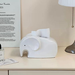 Elephant Ceramic Tissue Case