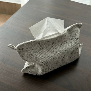 Mixed knit simple tissue case tissue cover hanging